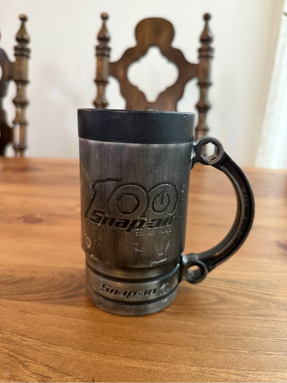 Snap on Gunmetal Black 100 Logo Travel Mug